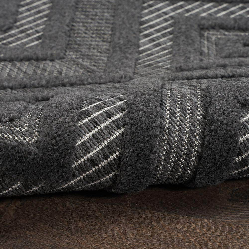 Versatile NRV01 Charcoal/Black Rugs #color_charcoal/black