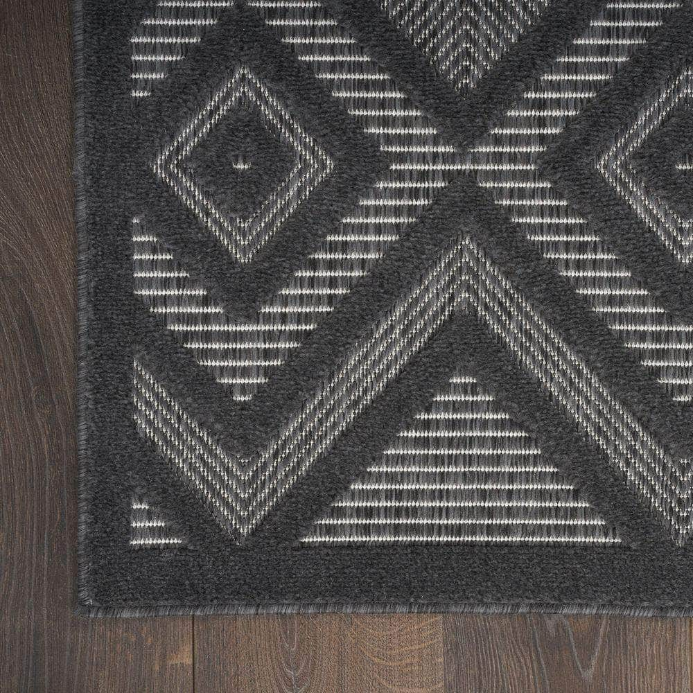 Versatile NRV01 Charcoal/Black Rugs #color_charcoal/black