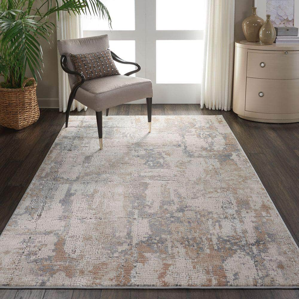 Rustic Textures RUS06 Grey/Beige Rugs #color_grey/beige