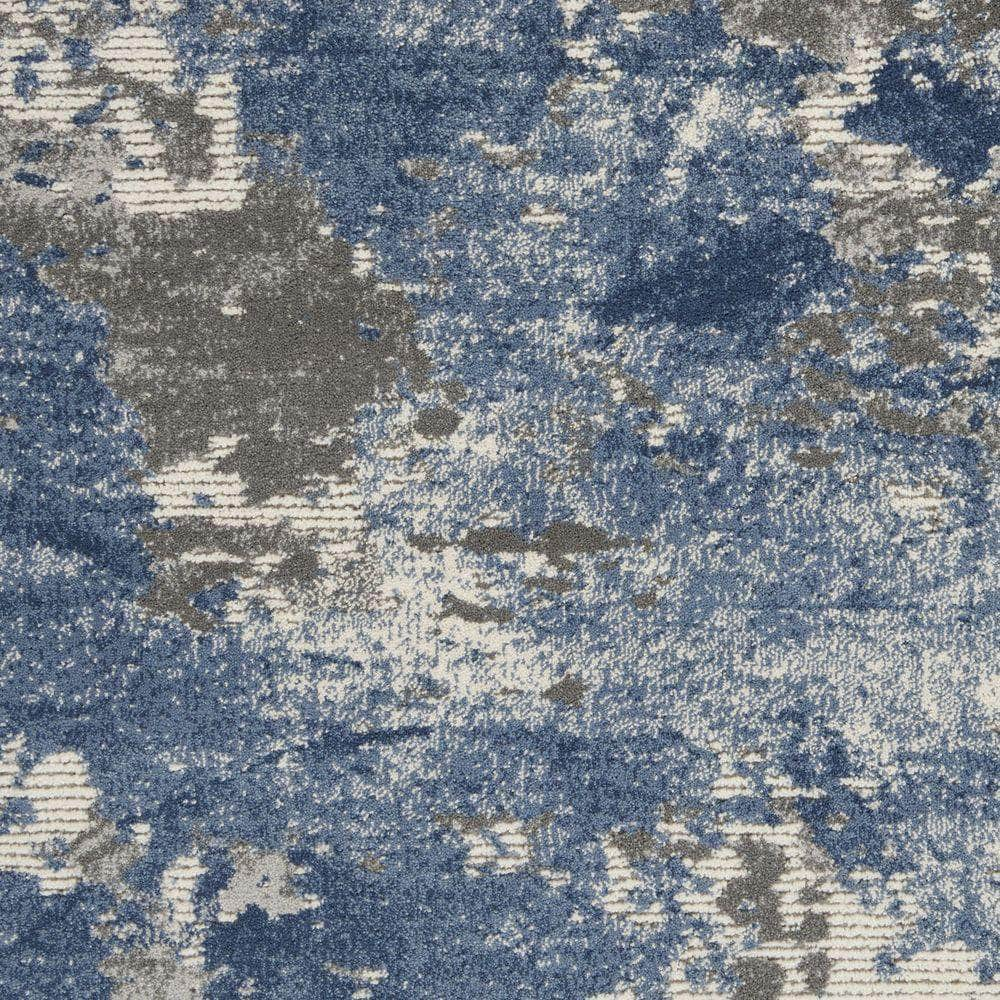 Rustic Textures RUS08 Grey/Blue Rugs #color_grey/blue