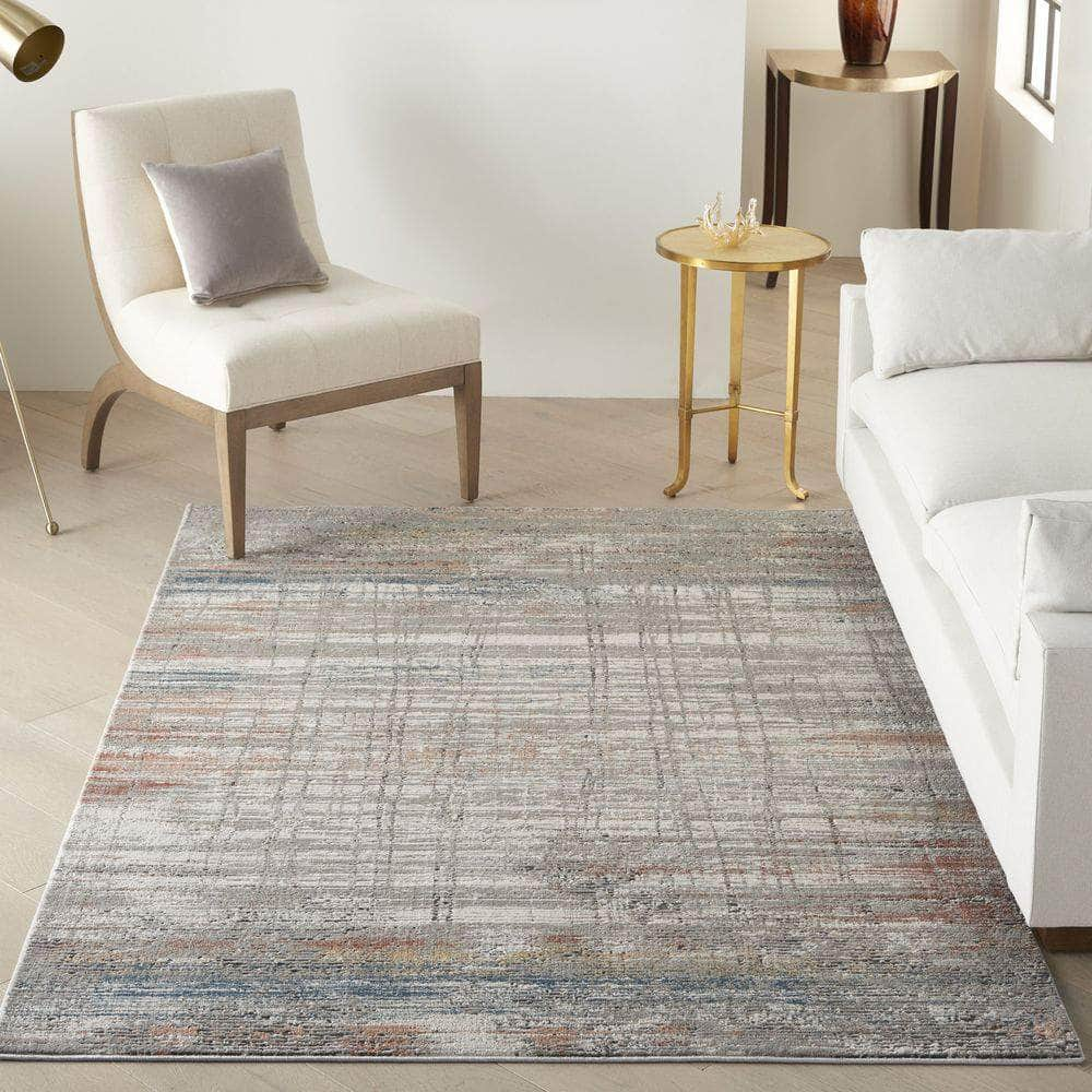 Rustic Textures RUS12 Grey/Multi Rugs #color_grey/multi