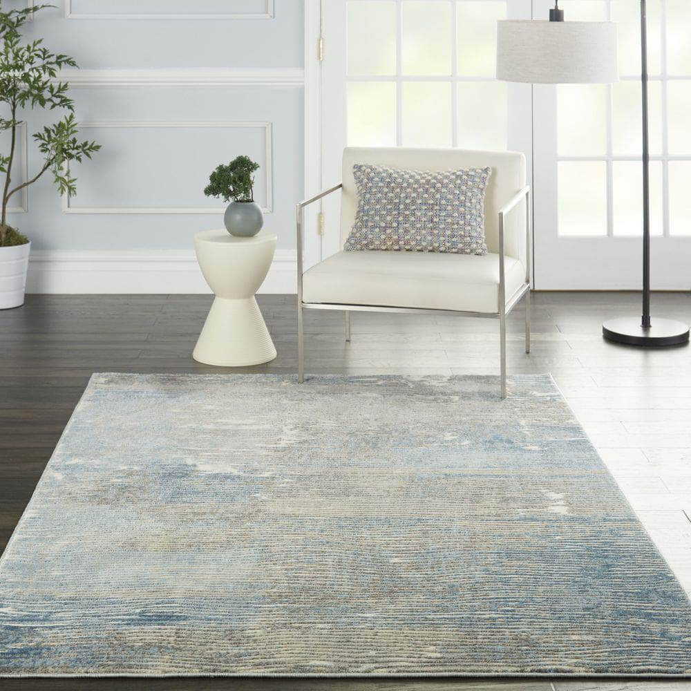 Solace SLA01 Ivory/Grey/Blue Rugs #color_ivory/grey/blue