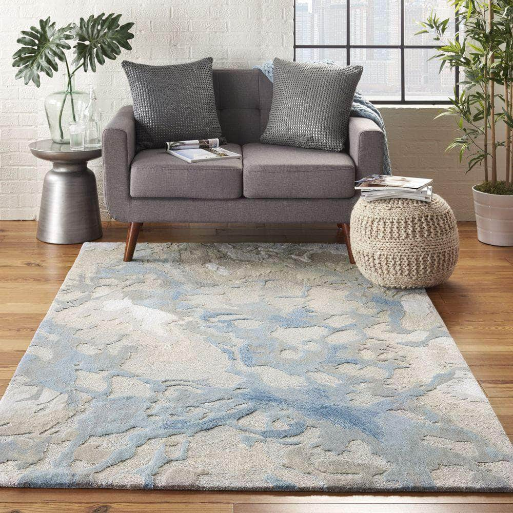 Symmetry SMM07 Light Blue/Ivory Rugs #color_light blue/ivory