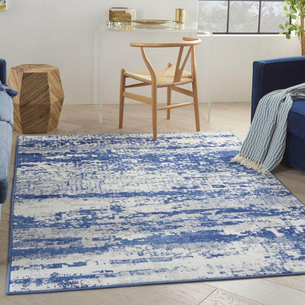 Whimsicle WHS06 Ivory Navy Rugs #color_ivory navy