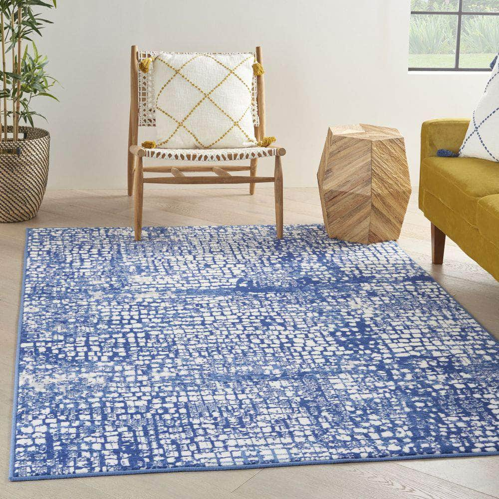 Whimsicle WHS07 Ivory Navy Rugs #color_ivory navy