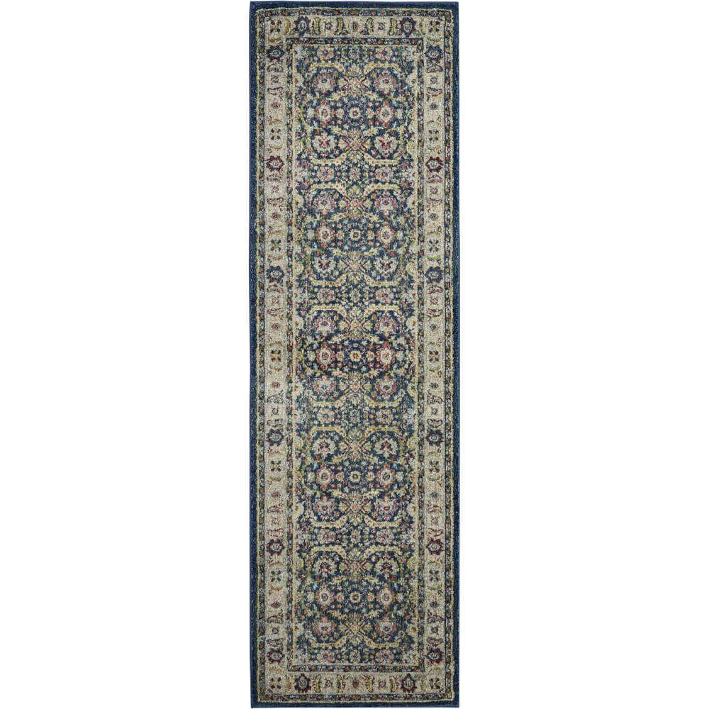 Global Vintage GLB13 Nav/Multicolor Rugs #color_nav/multicolor