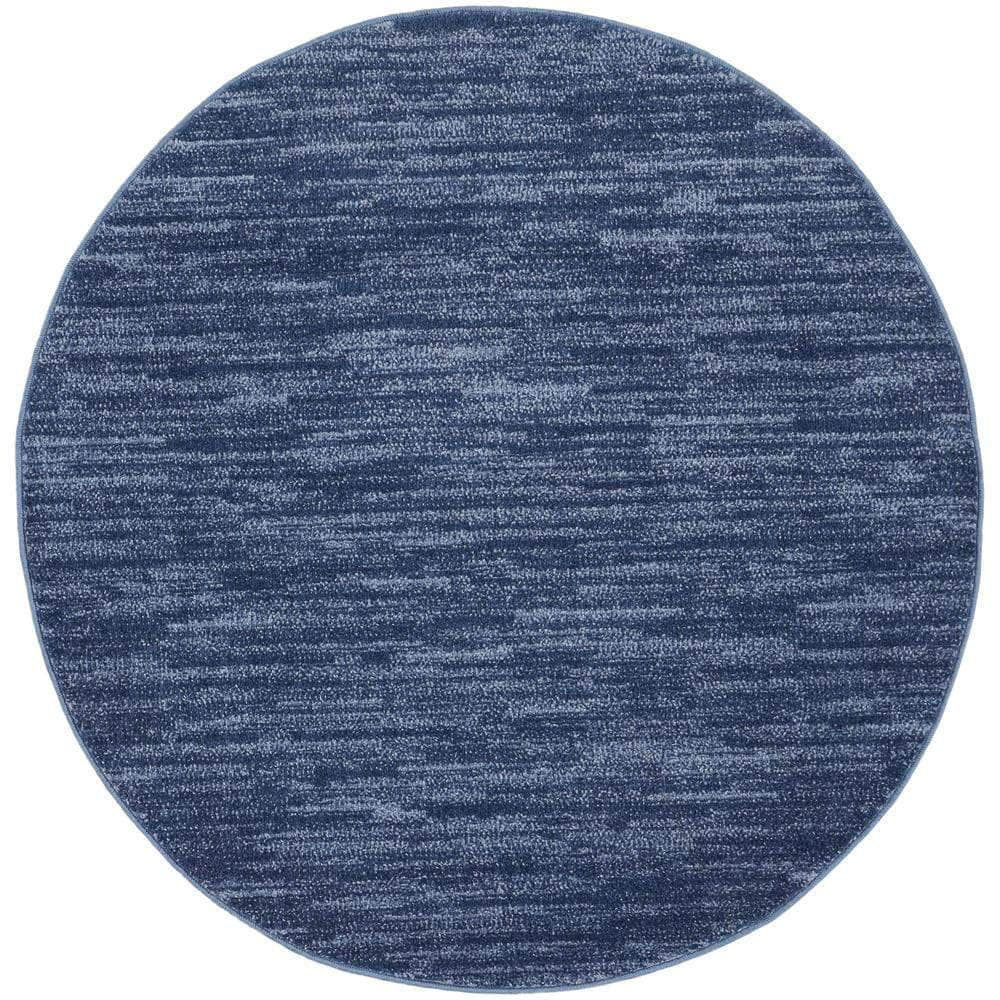 Nourison Essentials NRE01 Navy Blue Rugs #color_navy blue