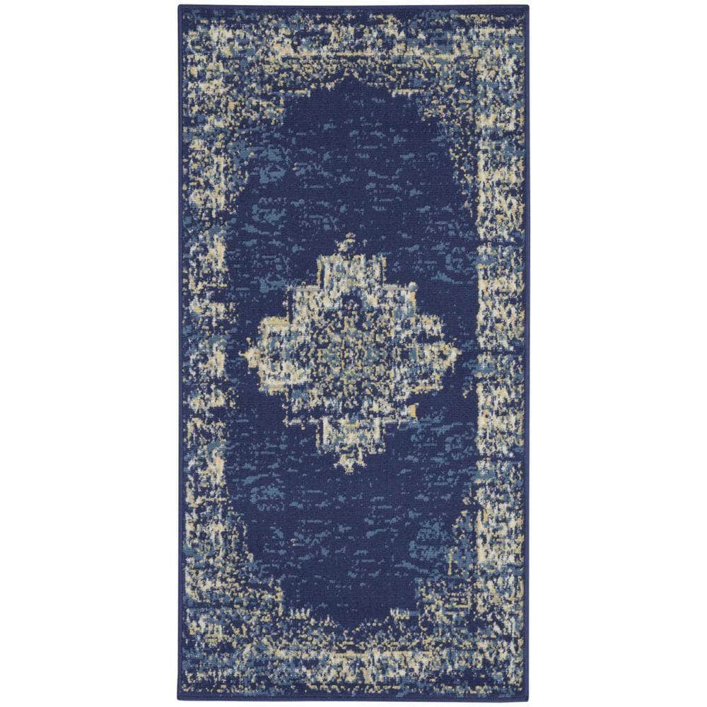 Grafix GRF14 Navy Blue Rugs #color_navy blue