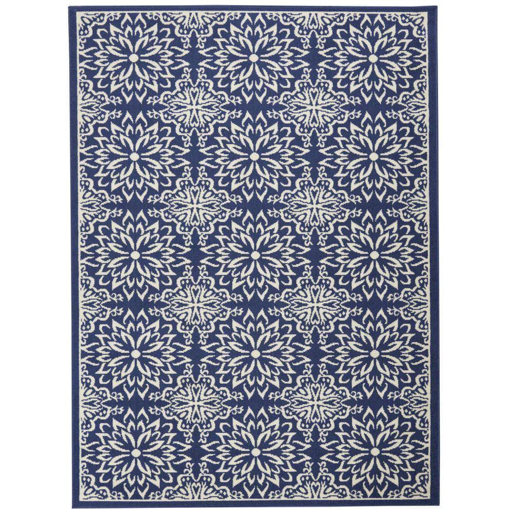 Jubilant JUB06 Navy/Ivory Rug #color_navy/ivory