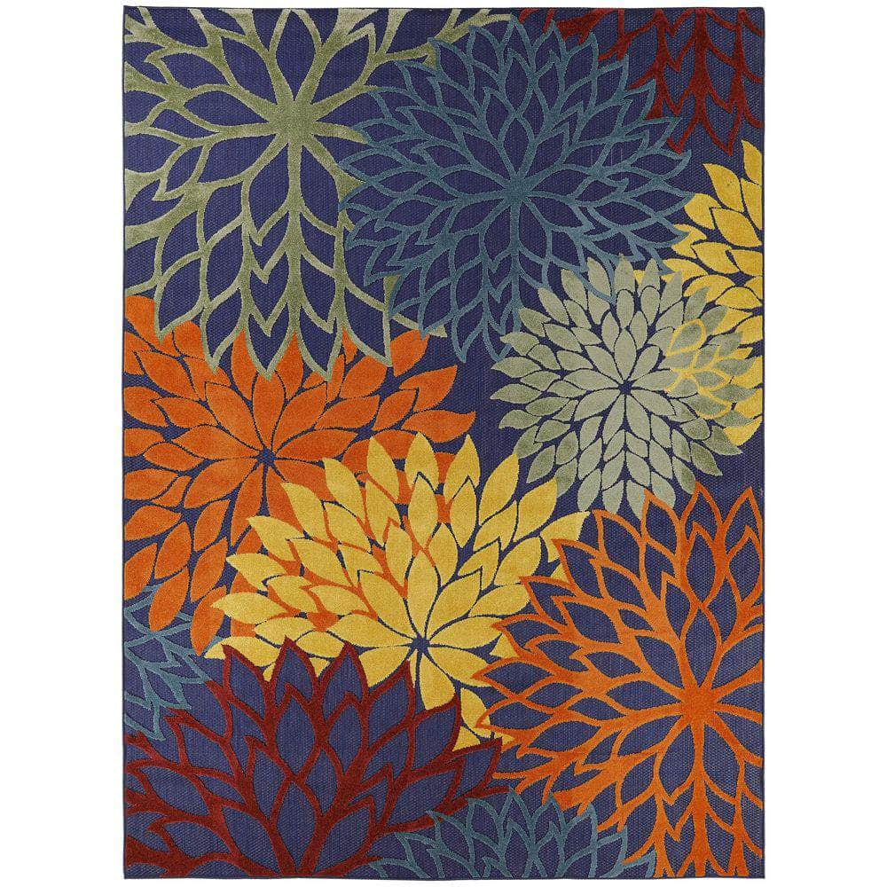 Aloha ALH05 Navy Multicolor Rug #color_navy multicolor