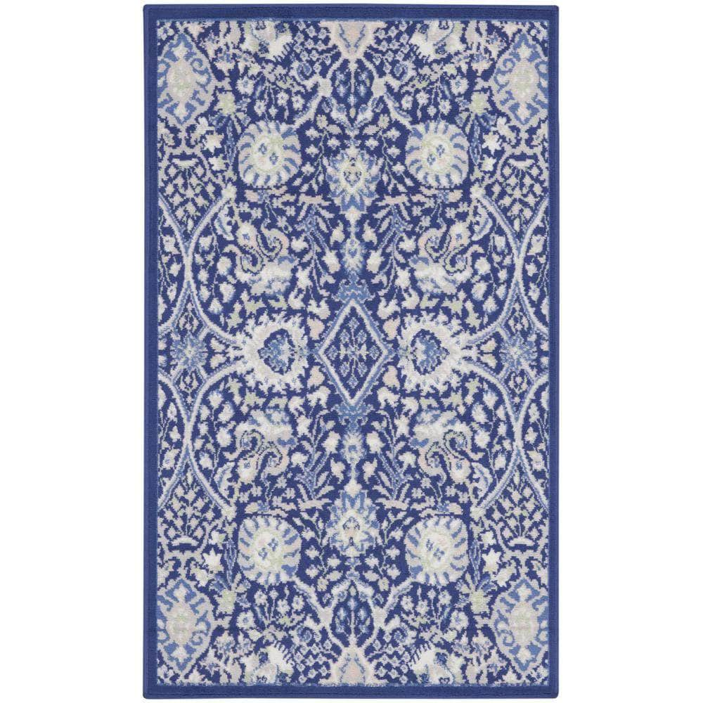 Whimsicle WHS10 Navy Multicolor Rugs #color_navy multicolor