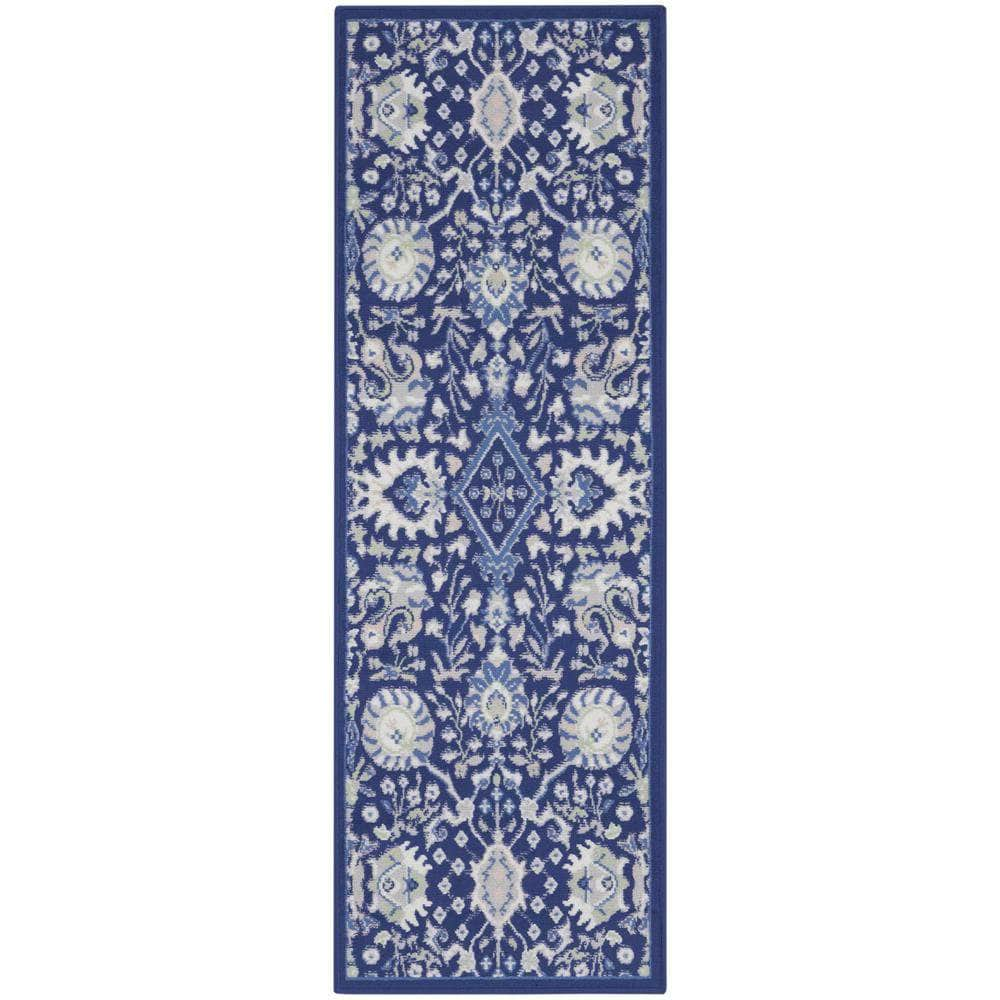 Whimsicle WHS10 Navy Multicolor Rugs #color_navy multicolor