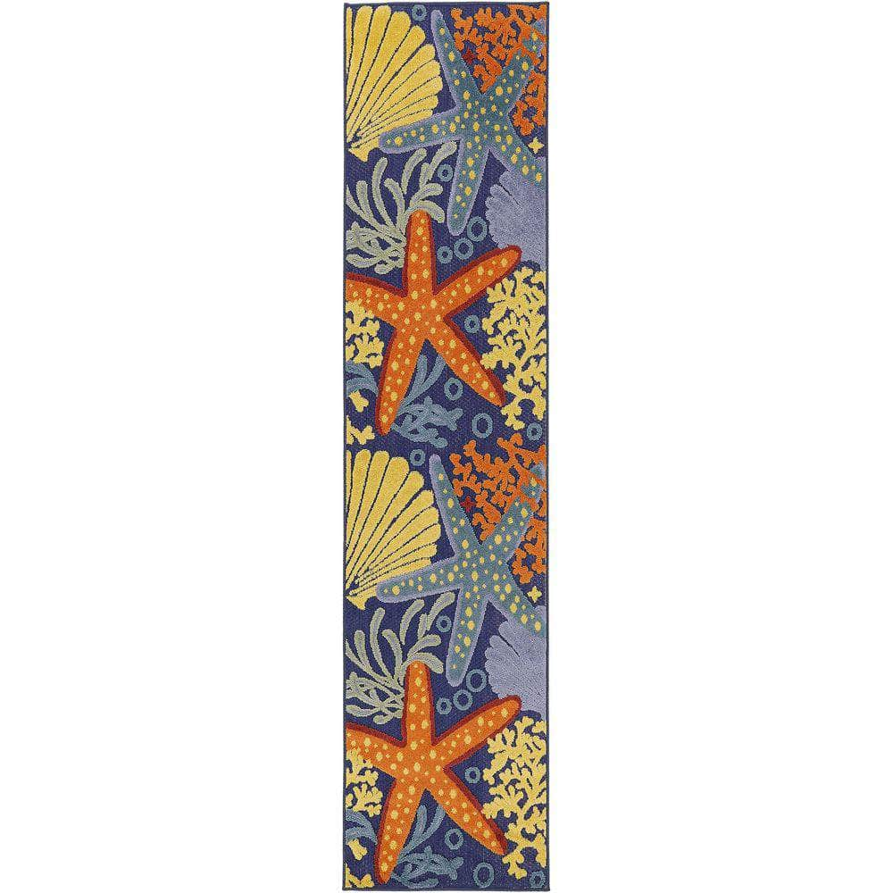 Aloha ALH24 Navy Multicolor Rug #color_navy multicolor