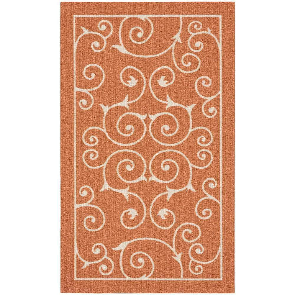 Home & Garden RS019 Orange Rugs #color_orange