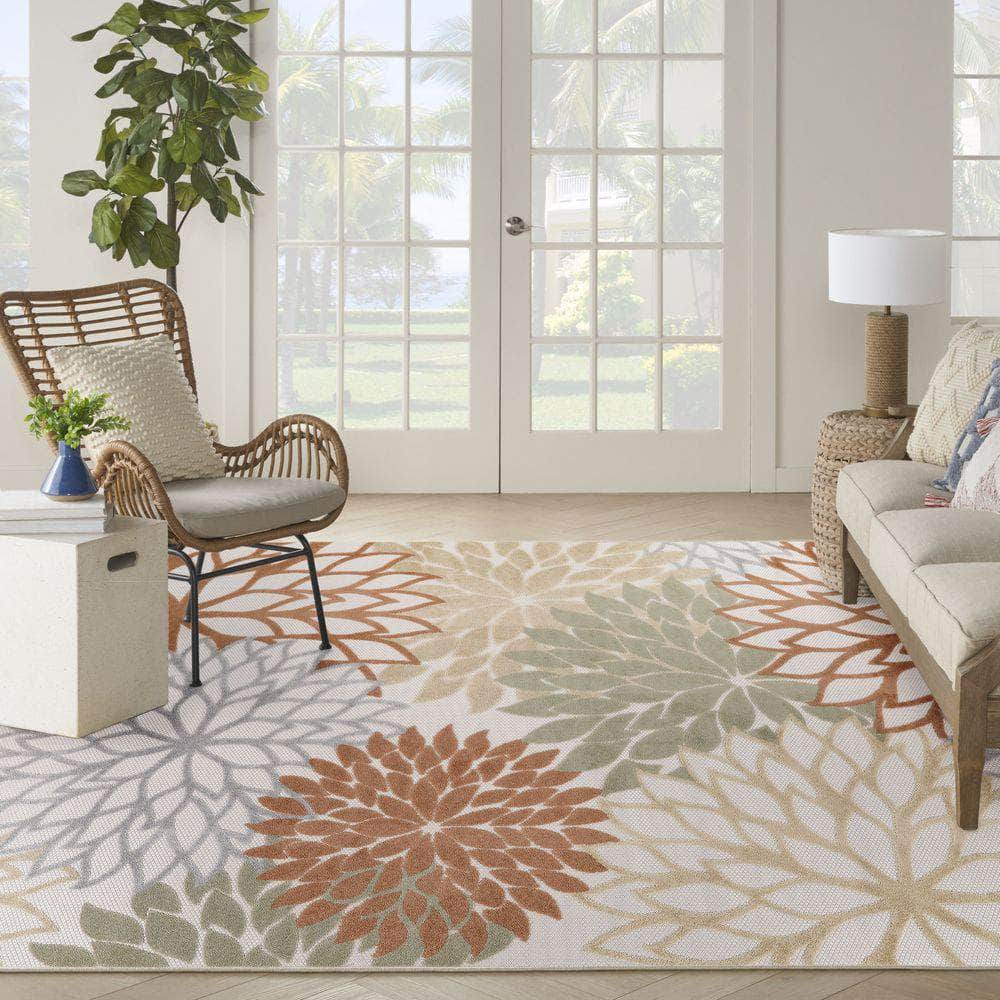 Aloha ALH05 Ivory Multicolor Rug #color_ivory multicolor