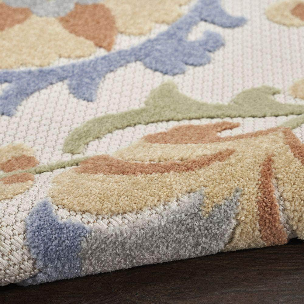 Aloha ALH17 Ivory Blue Rug #color_ivory blue