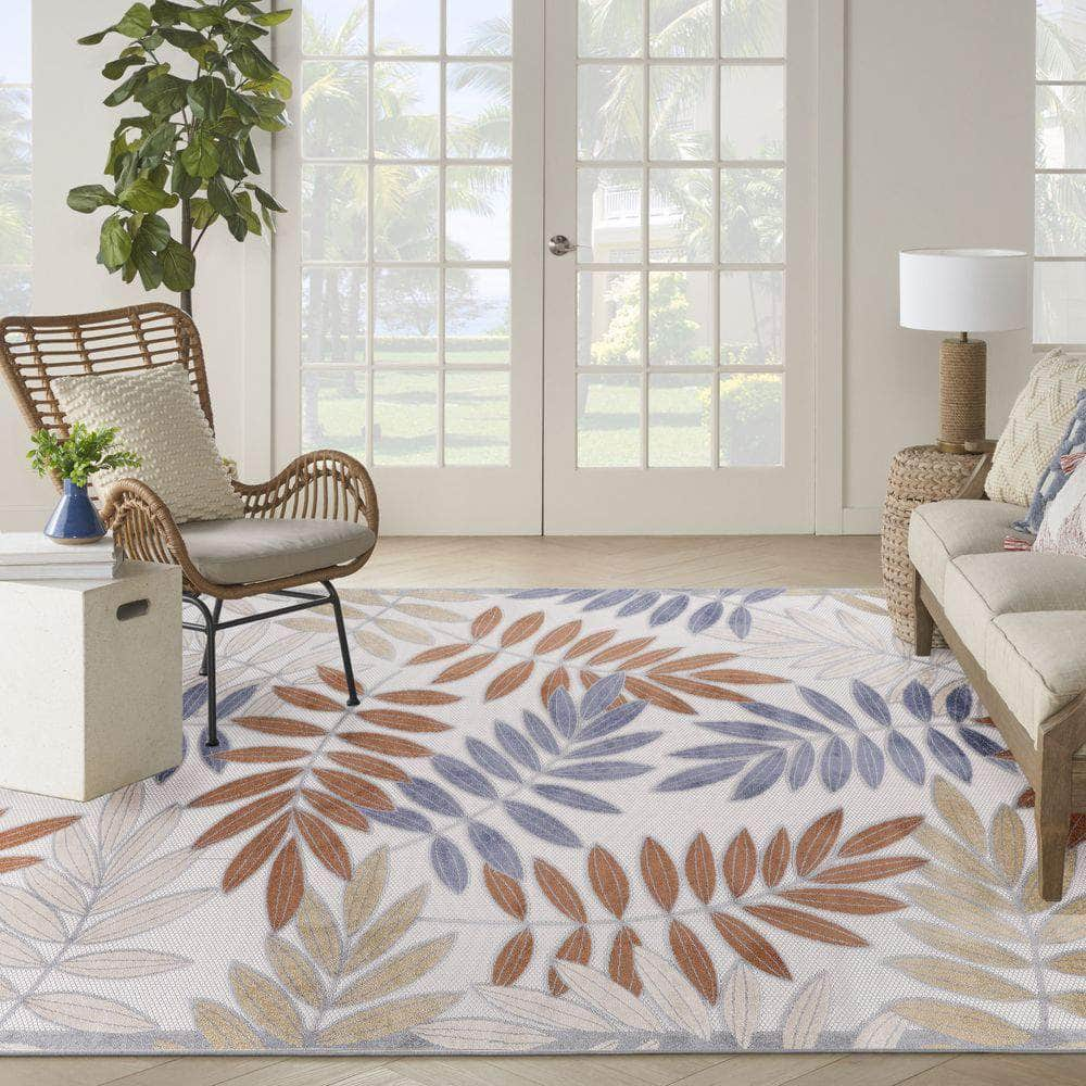 Aloha ALH18 Blue Mocha Rug #color_blue mocha