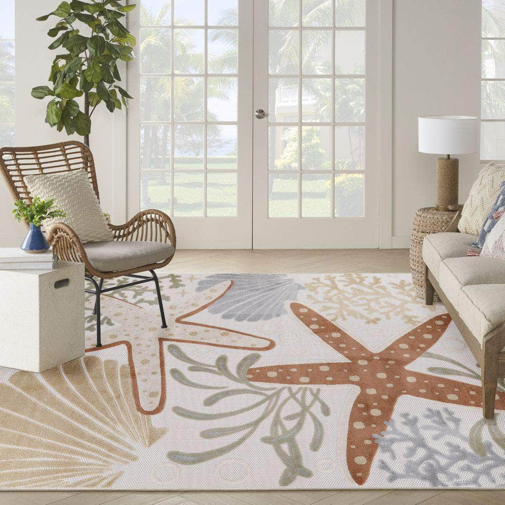 Aloha ALH24 Ivory Multicolor Rug #color_ivory multicolor