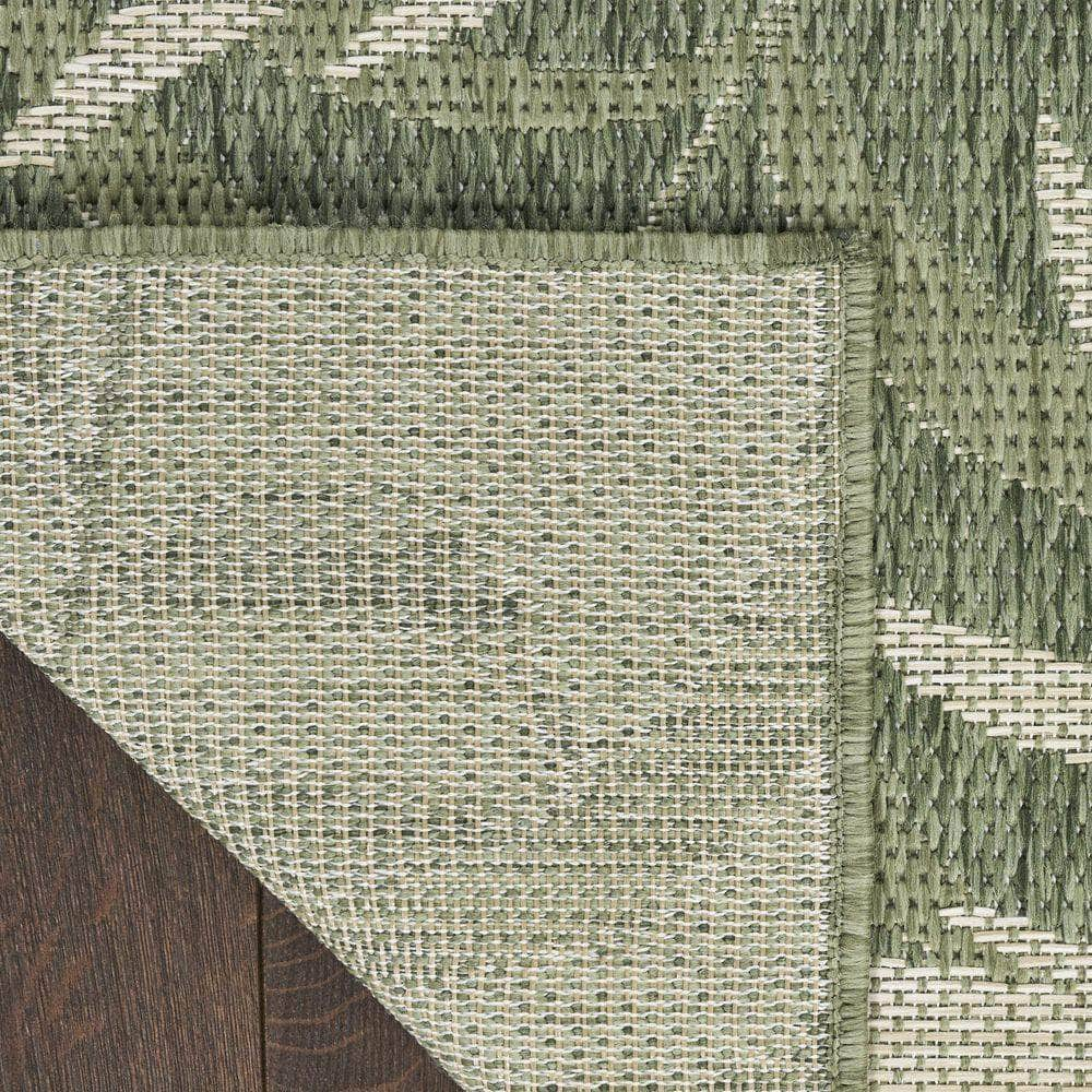 Garden Oasis GOA01 Green Ivory Rug #color_green ivory