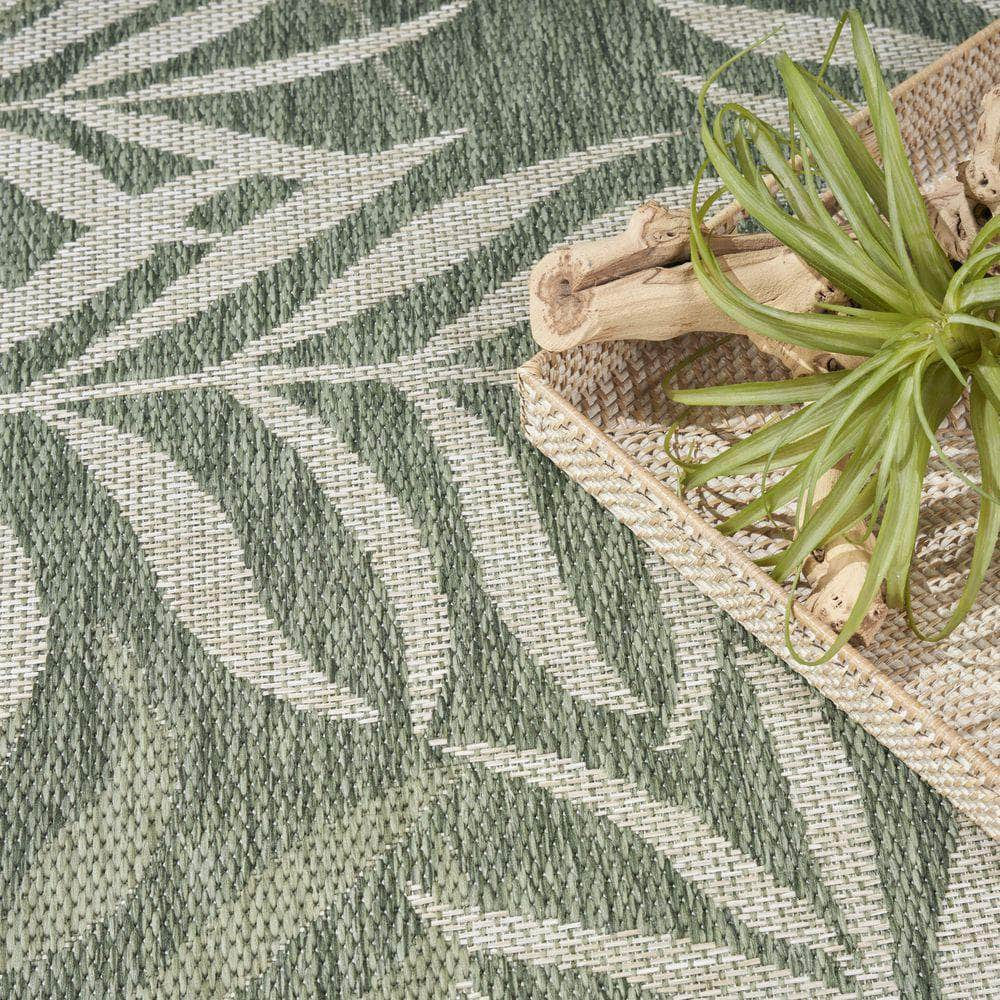 Garden Oasis GOA01 Green Ivory Rug #color_green ivory