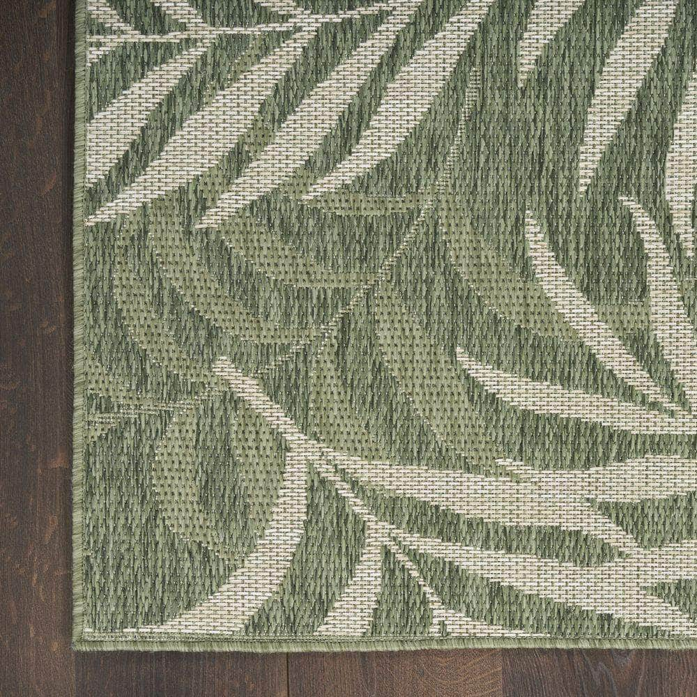 Garden Oasis GOA01 Green Ivory Rug #color_green ivory