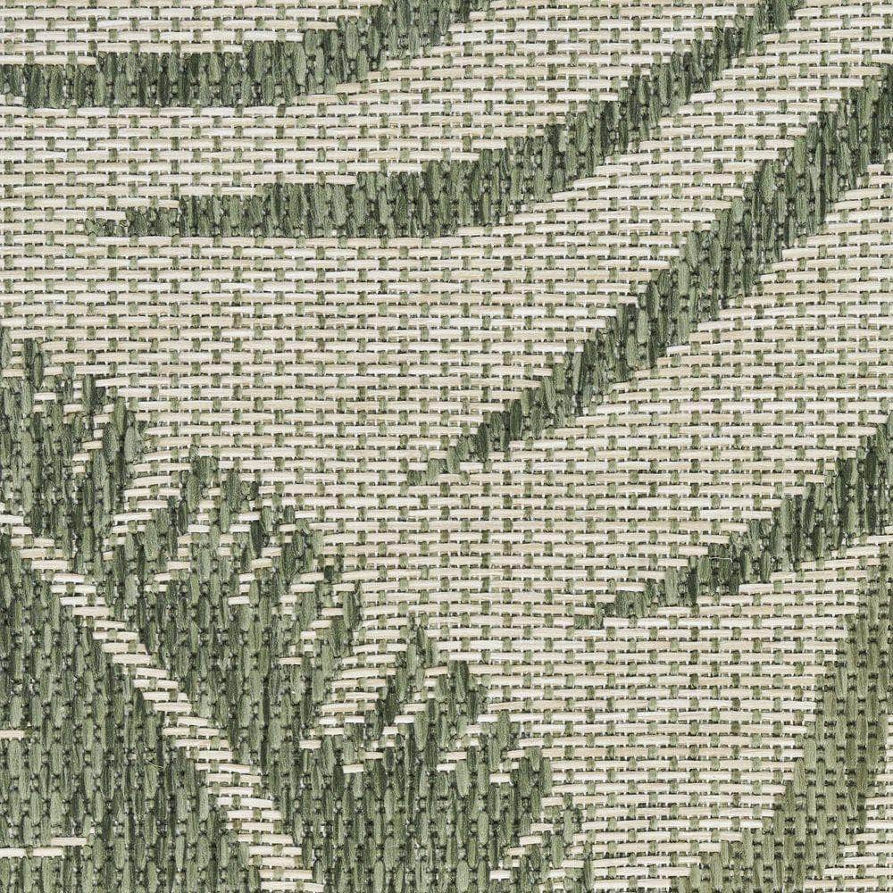 Garden Oasis GOA02 Ivory Green Rug #color_ivory green