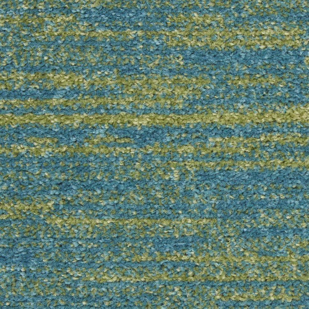 Nourison Essentials NRE01 Blue Green Rugs #color_blue green