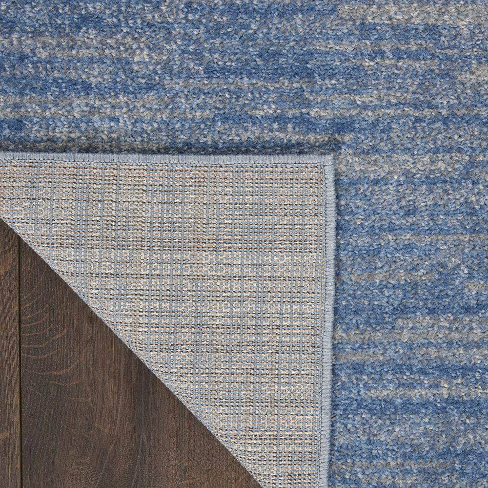 Nourison Essentials NRE01 Blue/Grey Rugs #color_blue/grey