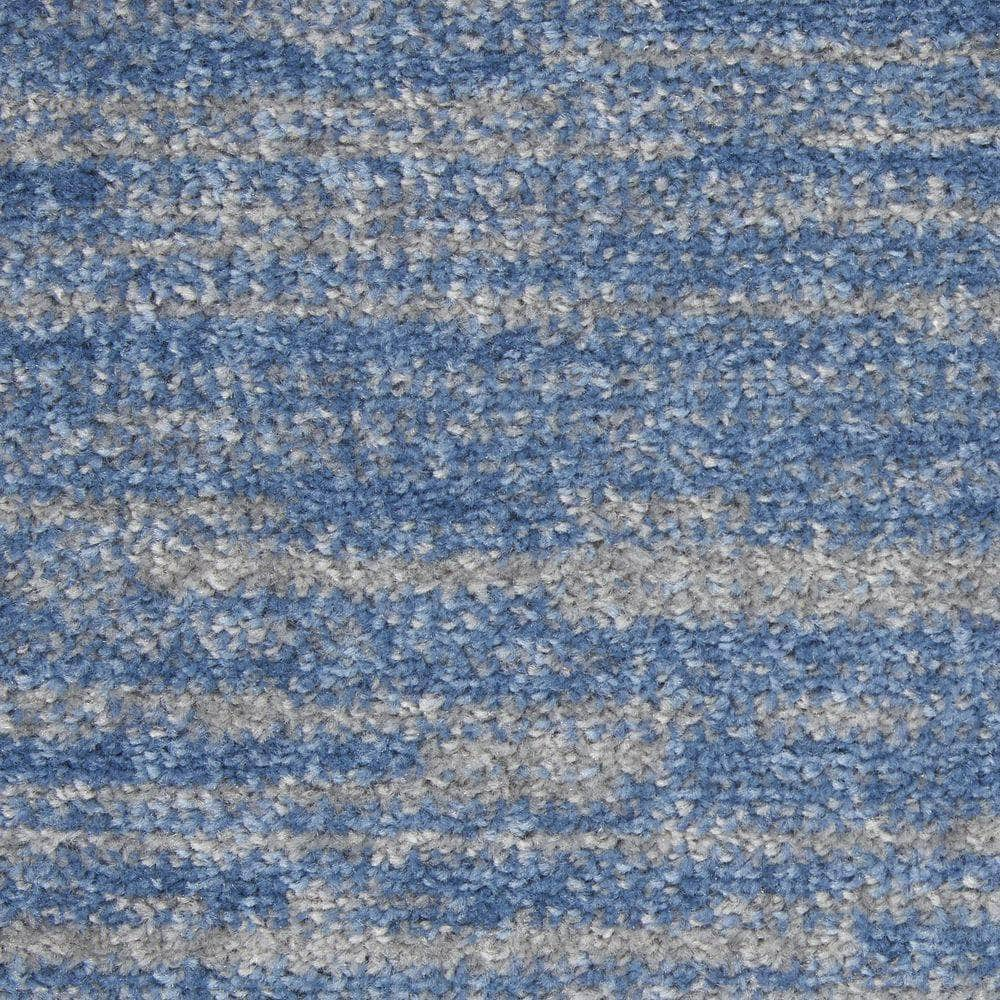 Nourison Essentials NRE01 Blue/Grey Rugs #color_blue/grey