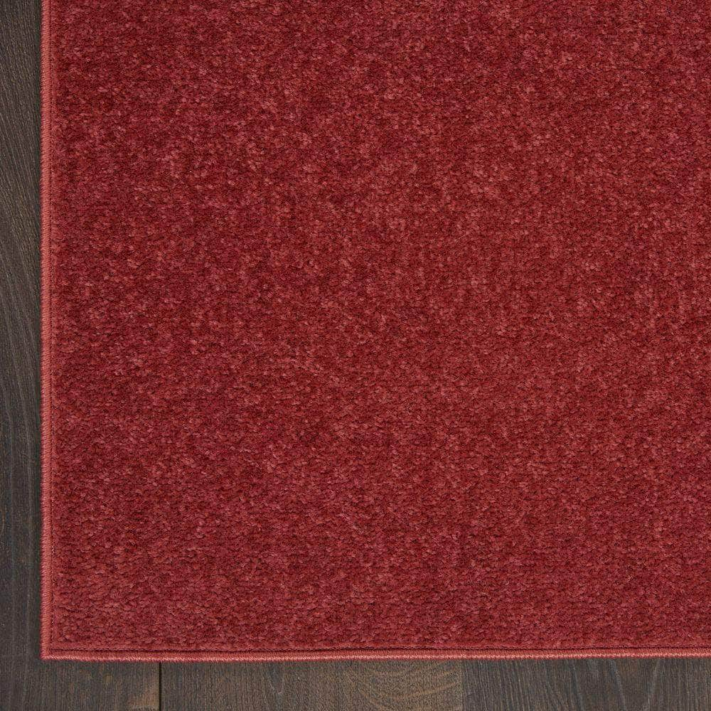 Nourison Essentials NRE01 Brick Red Rugs #color_brick red