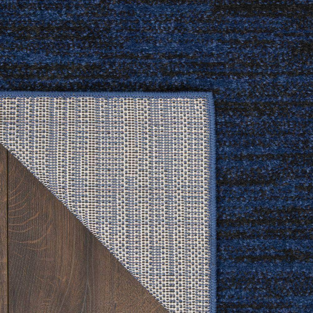 Nourison Essentials NRE01 Midnight Blue Rugs #color_midnight blue