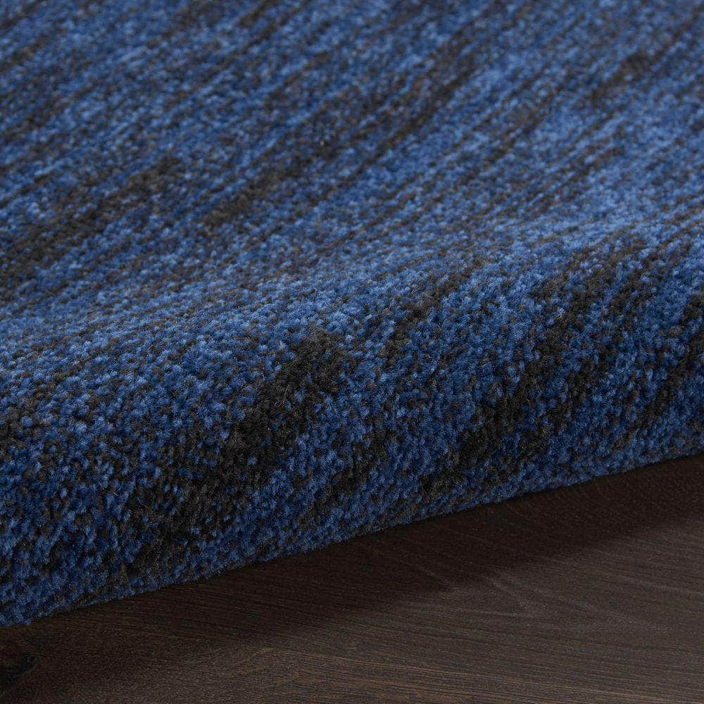 Nourison Essentials NRE01 Midnight Blue Rugs #color_midnight blue