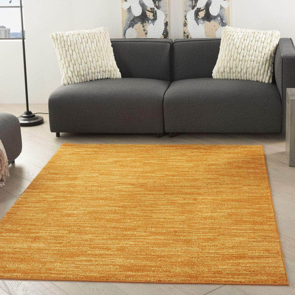 Nourison Essentials NRE01 Yellow Rugs #color_yellow