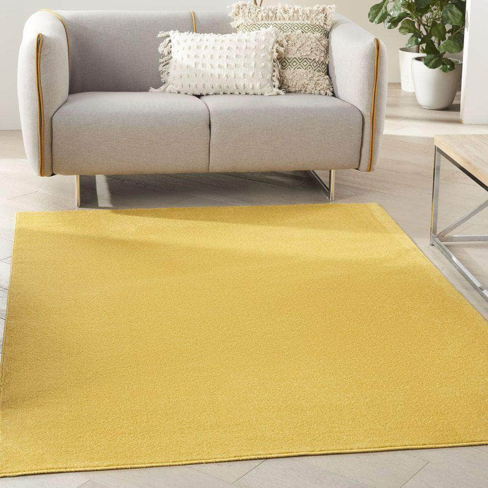 Nourison Essentials NRE01 Yellow Rugs #color_yellow