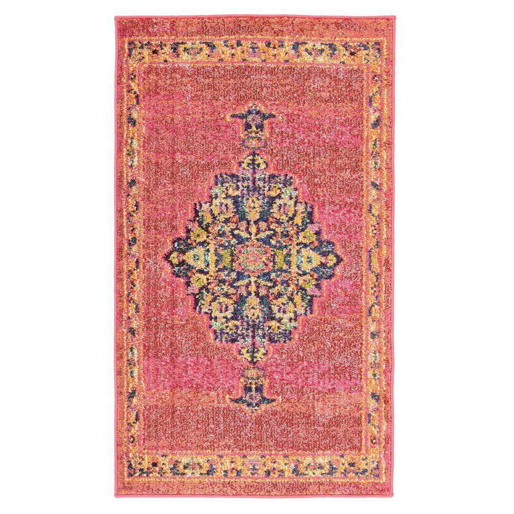 Passionate PST01 Pink/Flame Rugs #color_pink/flame