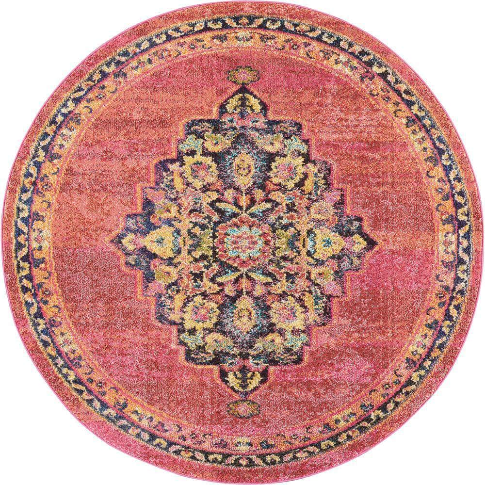 Passionate PST01 Pink/Flame Rugs #color_pink/flame