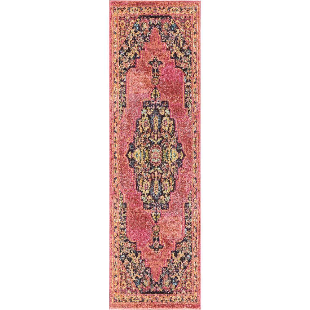 Passionate PST01 Pink/Flame Rugs #color_pink/flame