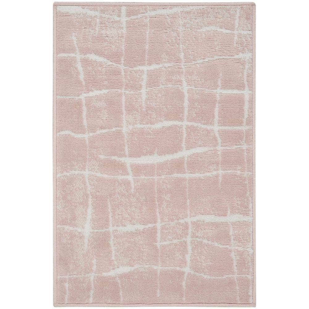 Whimsicle WHS09 Pink Ivory Rugs #color_pink ivory