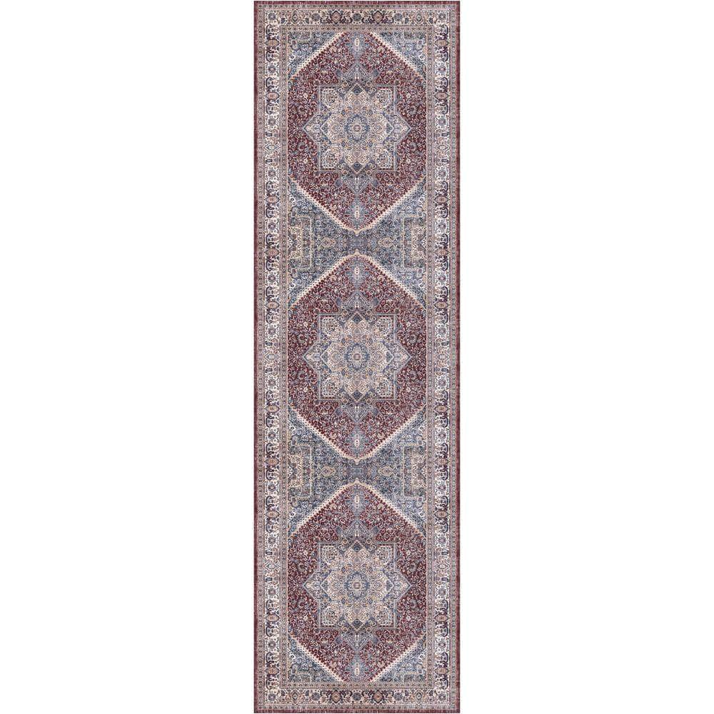 Vintage Home VNH01 Red Blue Rug #color_red blue