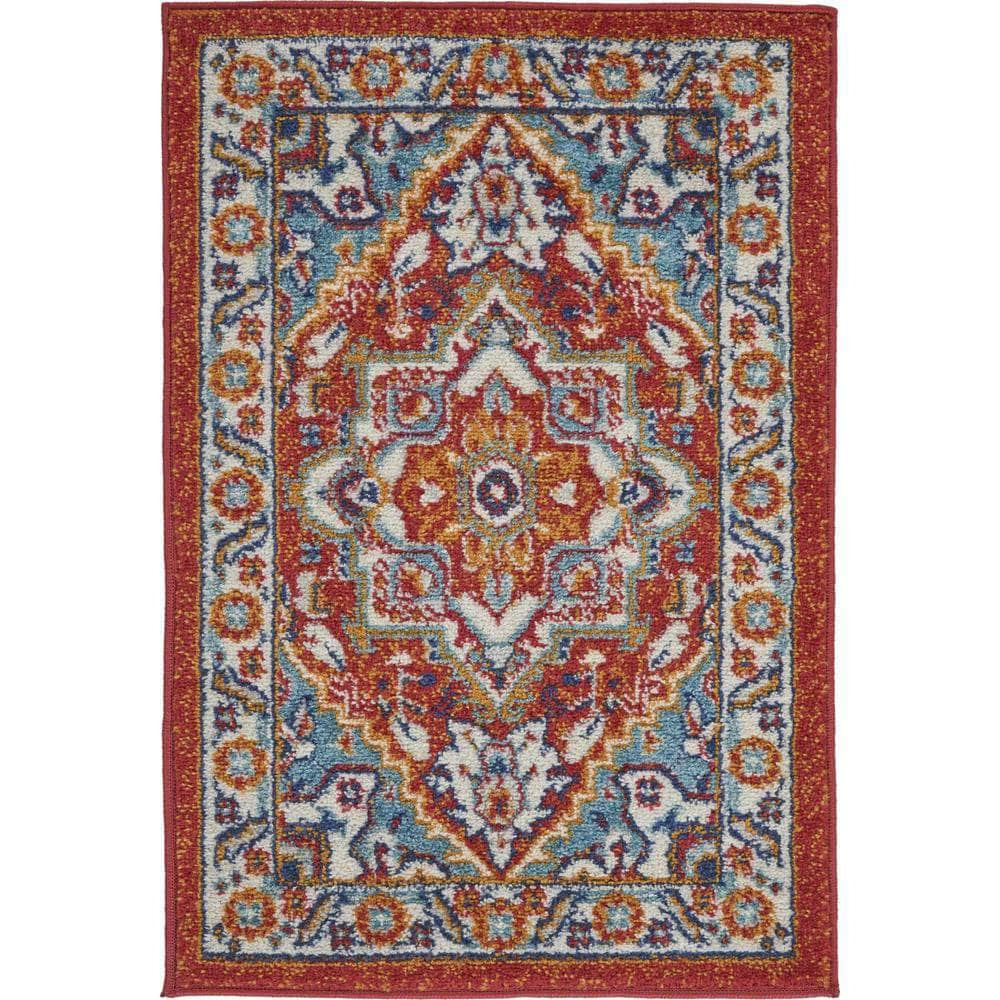 Passion PSN33 Red Multi Colored Rugs #color_red multi colored