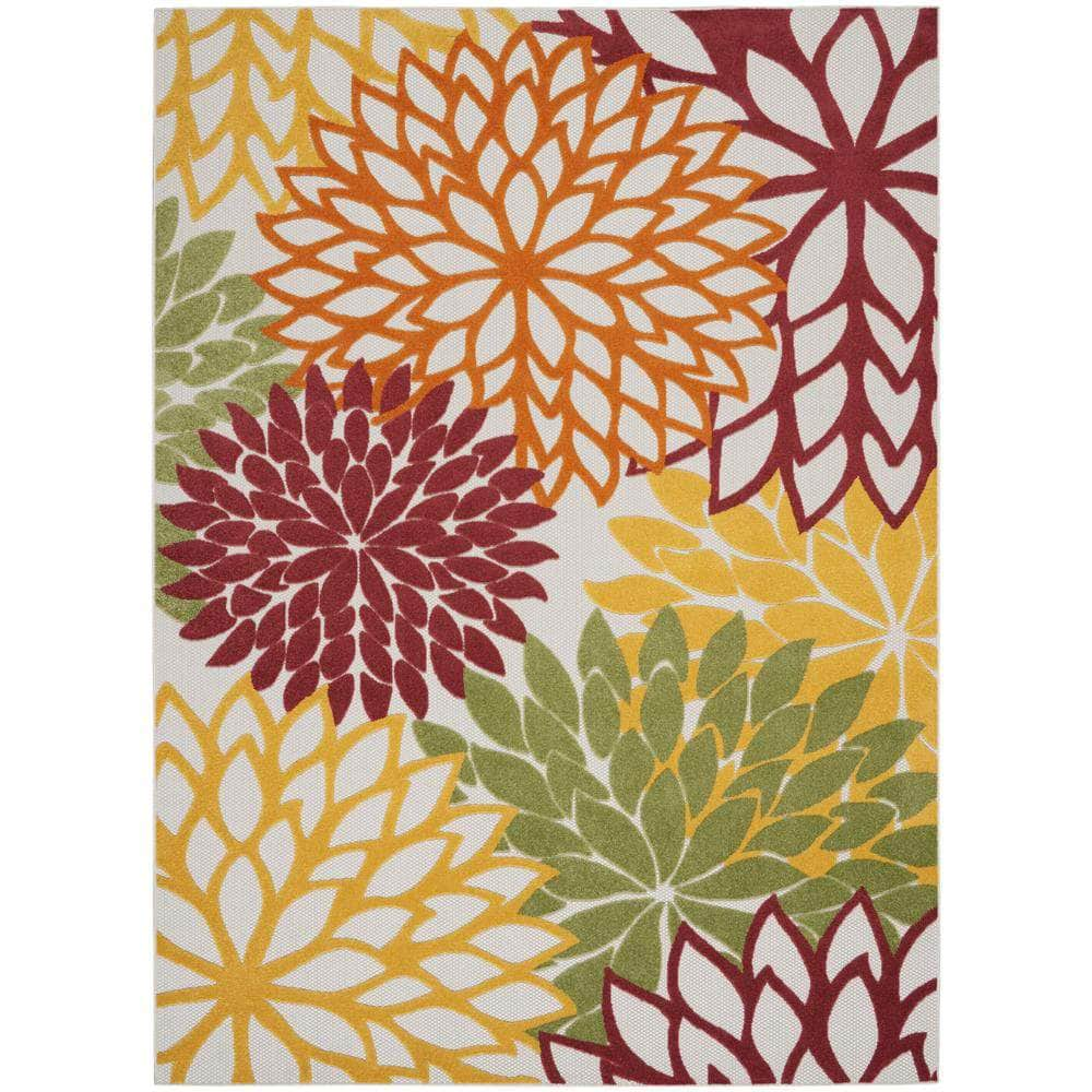 Aloha ALH05 Red Multi Colored Rugs #color_red multi colored