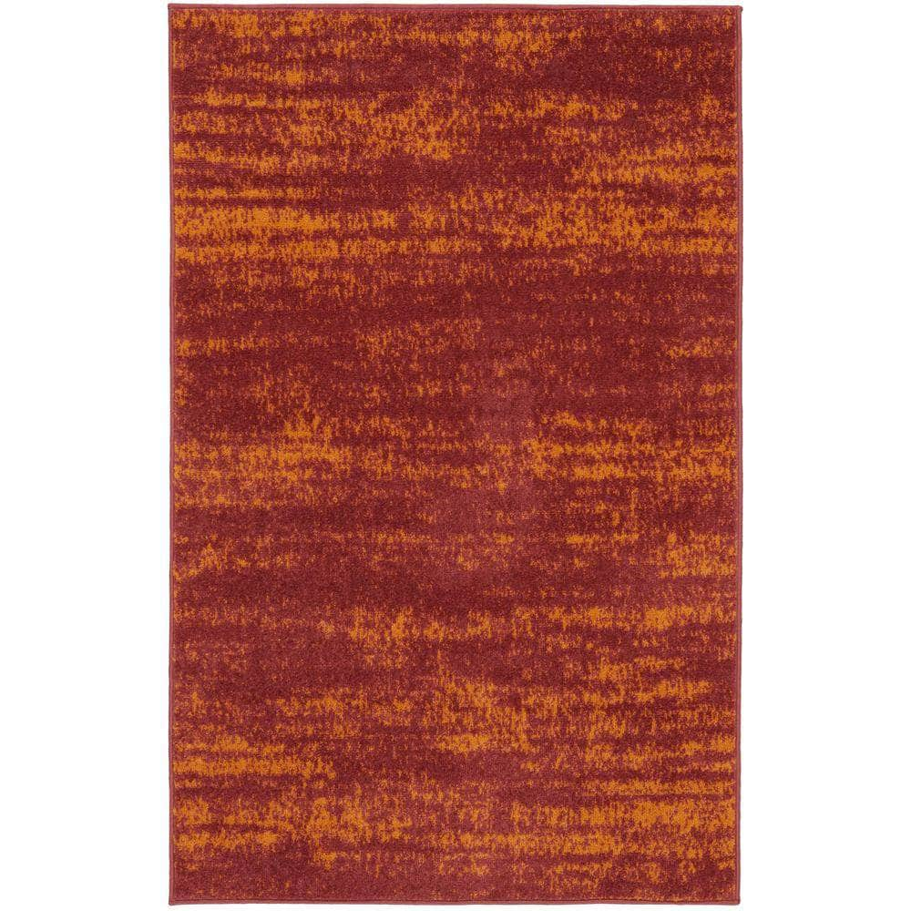 Nourison Essentials NRE03 Red Rugs #color_red