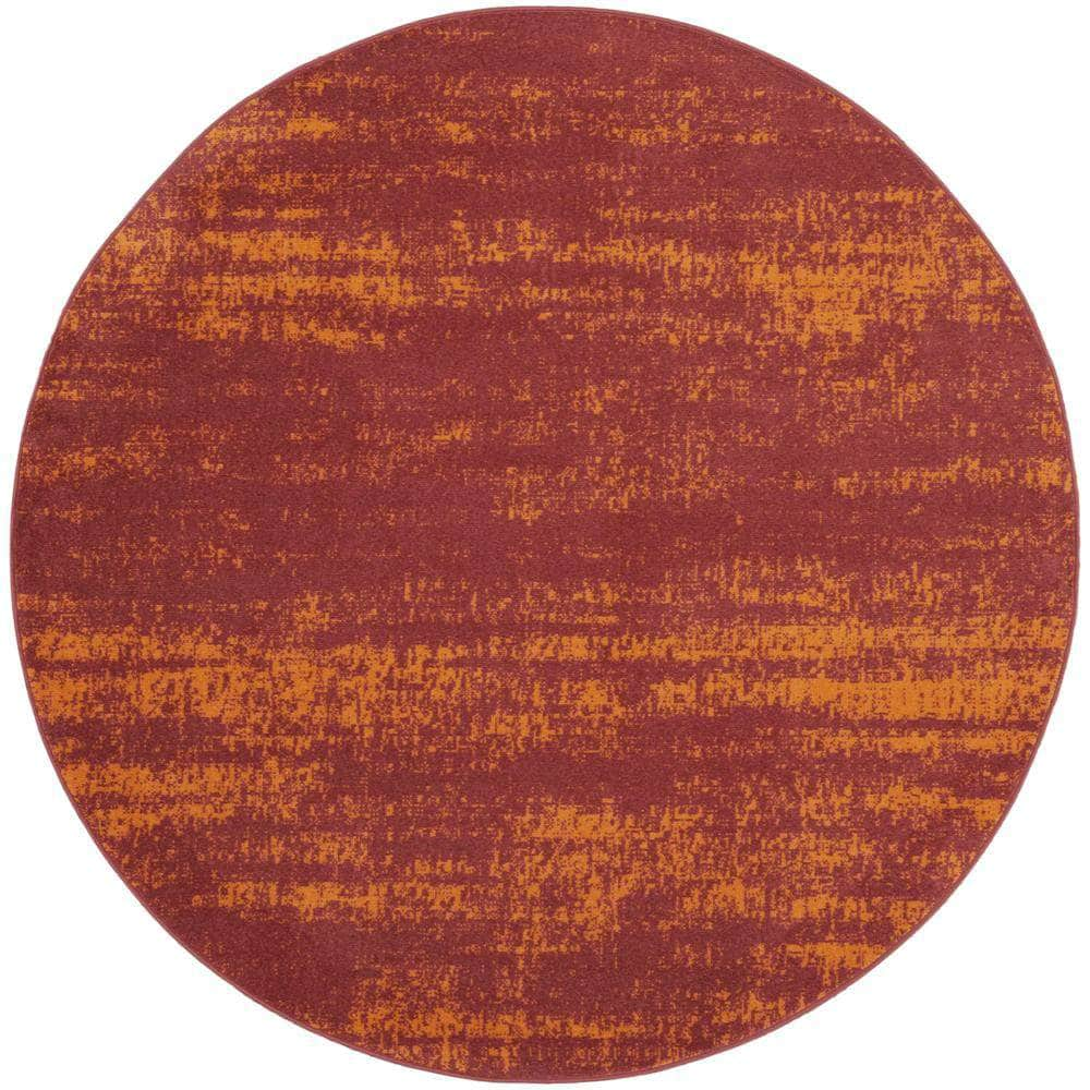 Nourison Essentials NRE03 Red Rugs #color_red