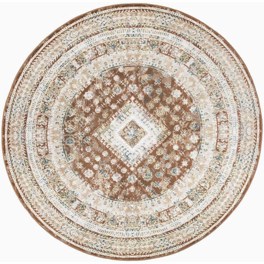 Thalia THL04 Rust Multicolor Rug #color_rust multicolor