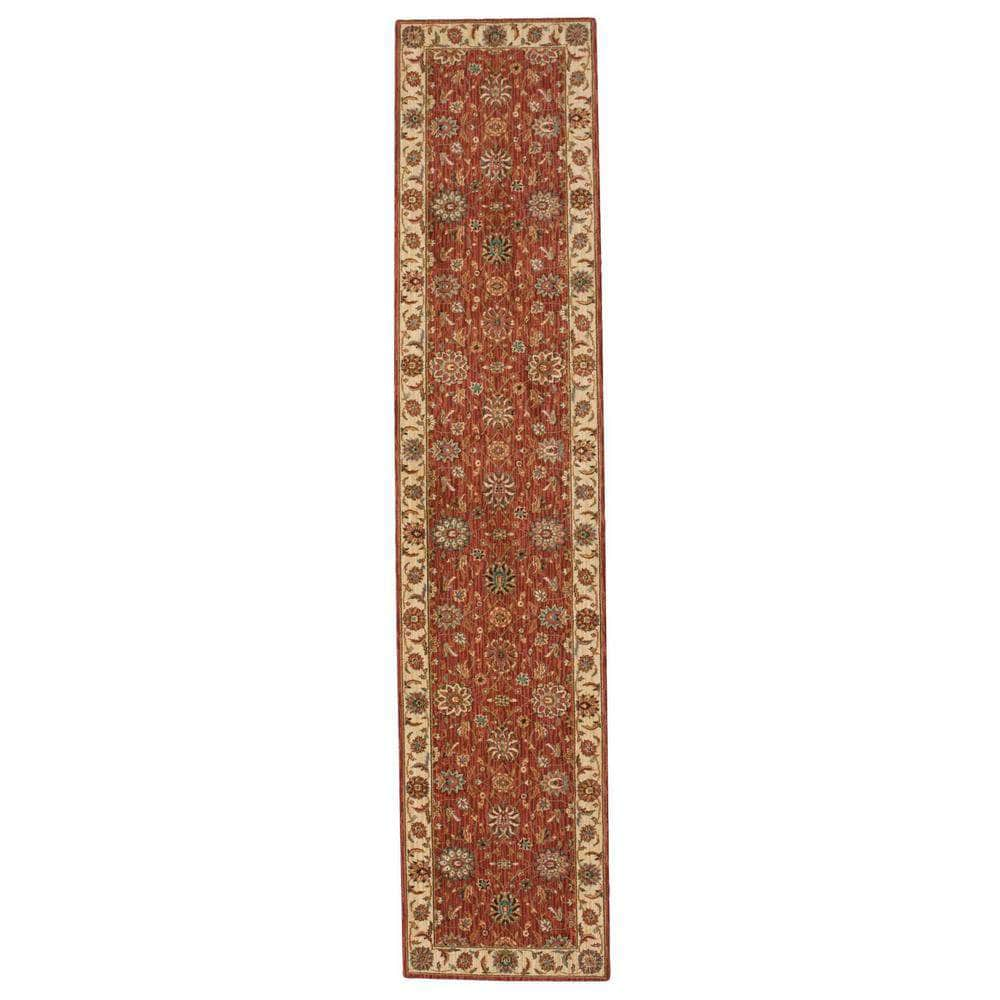 Living Treasures LI05 Rust Rugs #color_rust