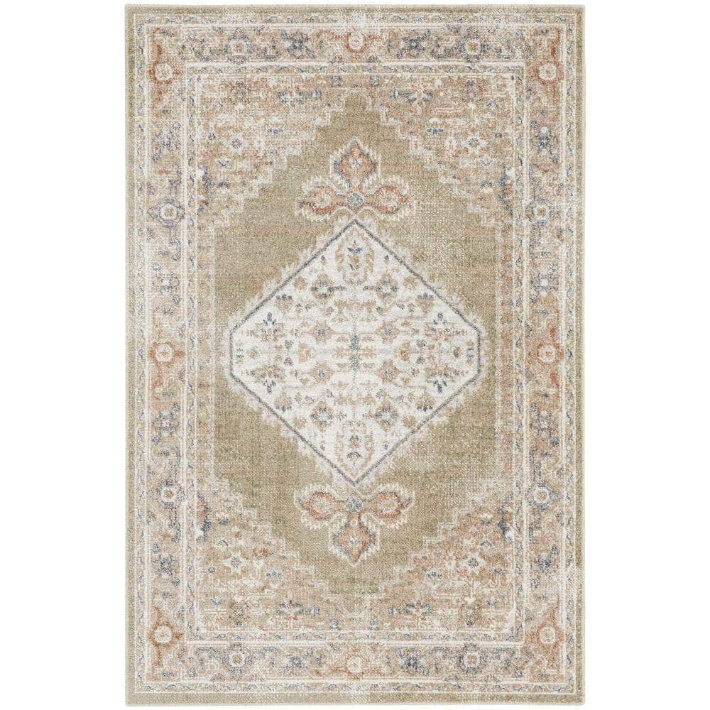 Astra Machine Washable ASW11 Sage Multicolor Rugs #color_sage multicolor