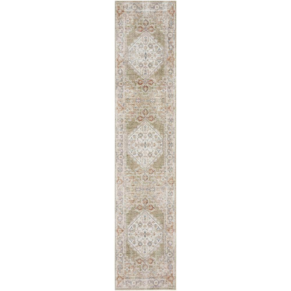 Astra Machine Washable ASW11 Sage Multicolor Rugs #color_sage multicolor