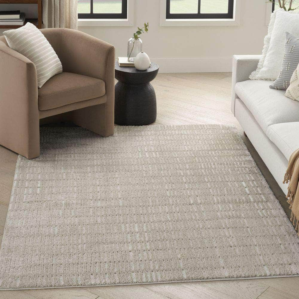 Cozy Modern CMD03 Grey Ivory Rug #color_grey ivory