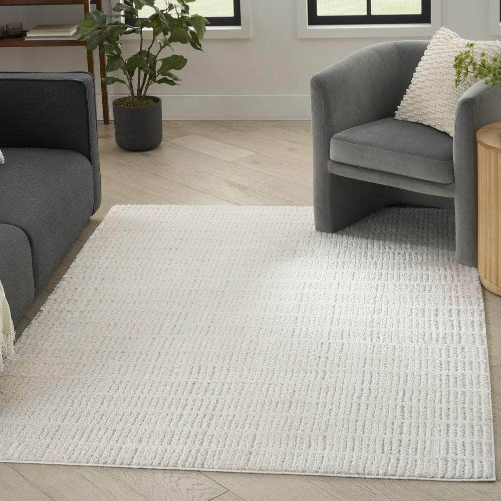 Modern Comfort MNC03 Ivory Grey Rug #color_ivory grey