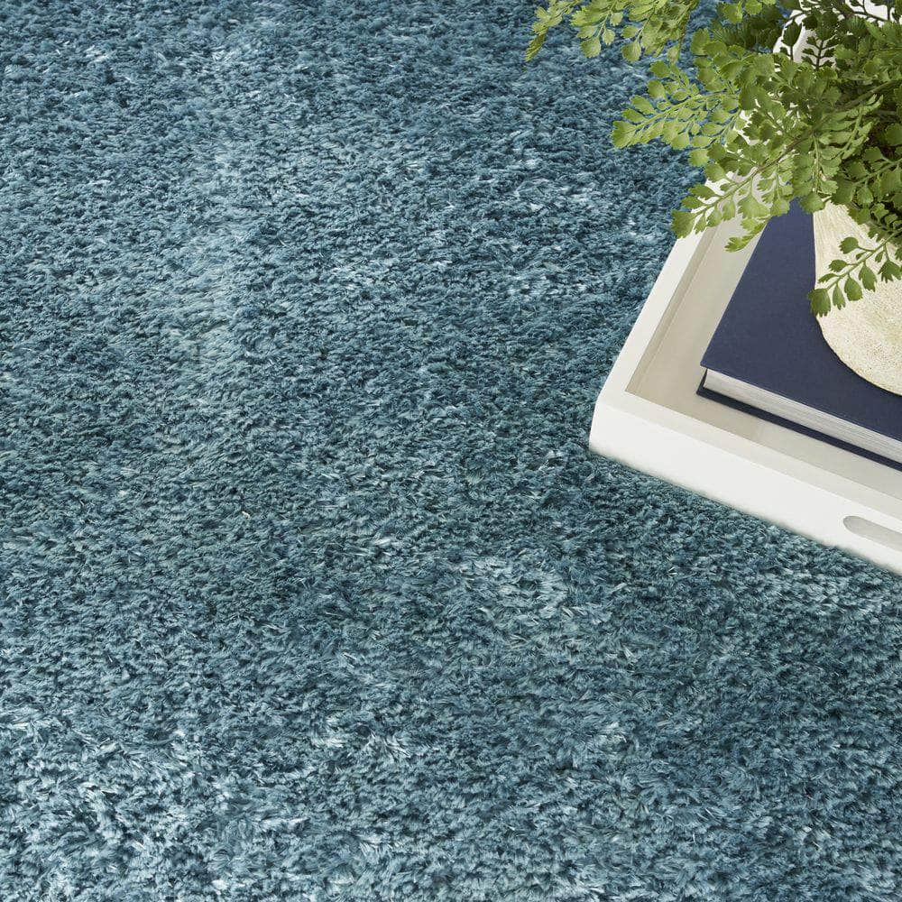 Luxurious Shag LXR05 Aqua Rug #color_aqua